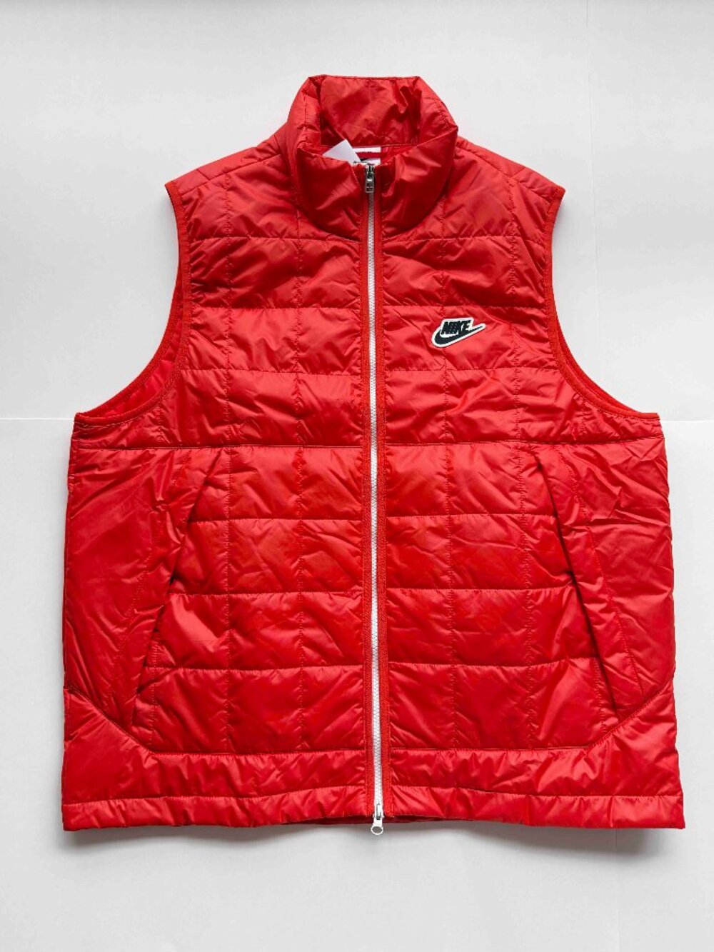 NIKE Sportswear Synthetic-Fill Puffer Vest Men's Size X-Large Orange